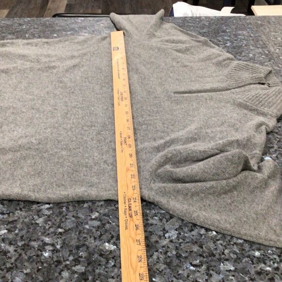 J.Crew Men’s Gray Merino Wool Blend Half-Zip Sweater - Size XL - Picture 5 of 7